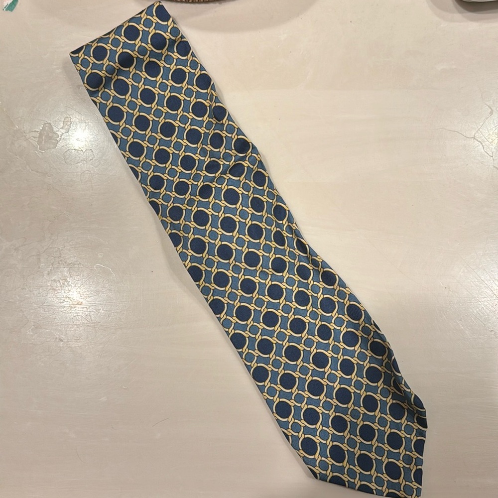 Paolo Gucci Tie (Gold and Blue)